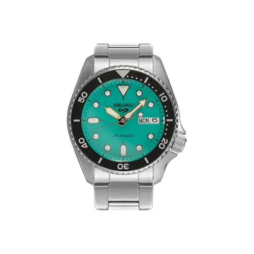 SEIKO Автоматический Механический Механизм Мужские Часы 38 мм Синий