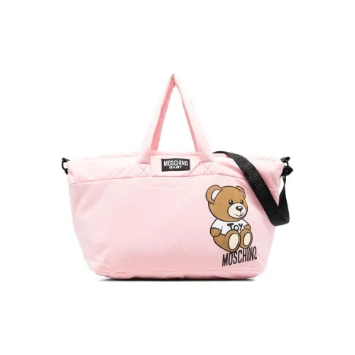 MOSCHINO Хлопок Mommy Сумка Сумка для детских вещей Сумка Светло-розовая