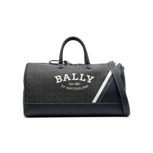 BALLY Телячья кожа Ведрообразная сумка через плечо большая мужская черная