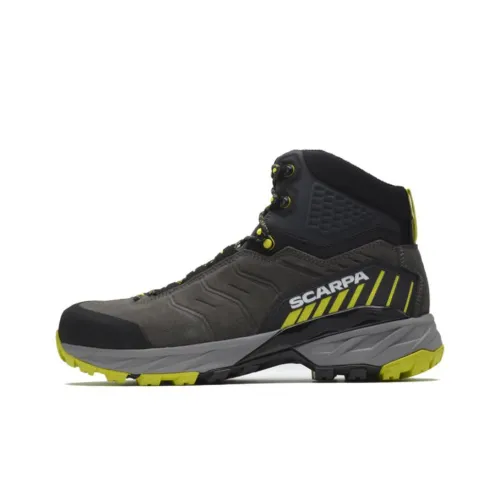 SCARPA Rushtrek Уличная обувь Высокий топ Титан Известняк/Лимон Мужской