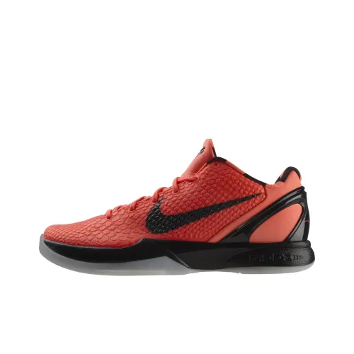 Nike Zoom Kobe 6 Нескользящий Легкий Низкий Топ Баскетбольные Кроссовки для Игры Мужские Бордовые