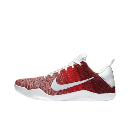 Nike Kobe 11 Low Топ Баскетбольные кроссовки для игры Мужской Университетский красный