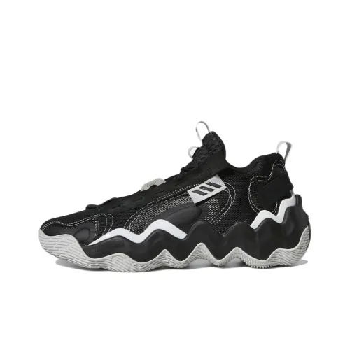 Adidas Exhibit B Slip Resistant Abrasion Resistant Легкий Низкий Топ Баскетбольные кроссовки Мужской Черный Белый