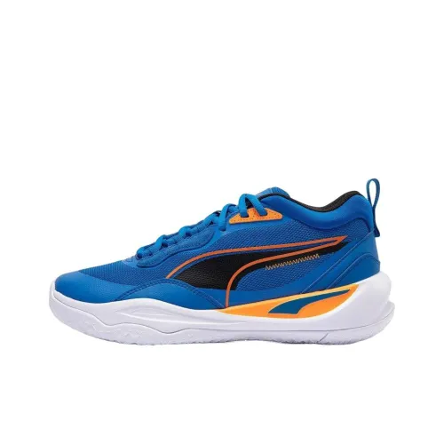 PUMA Playmaker Pro Slip-Resistant Abrasion-Resistant Low-Top Баскетбольные кроссовки Мужские Синие
