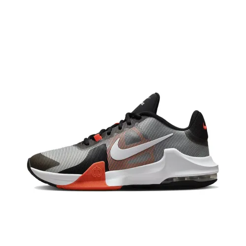 Nike Air Max IMPACT 4 Low Топ Баскетбольные кроссовки Мужской Серый Красный