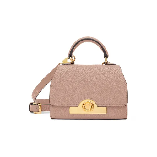 Moynat Taurillon Blush Корова Кожа Сумка через плечо Сумка Мини Женская Персиково-розовая