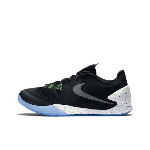 Nike Hyperchase Премиум Шокабсорберы Противоскользящие Низкие Баскетбольные Кроссовки для Игры Унисекс Черный Зеленый