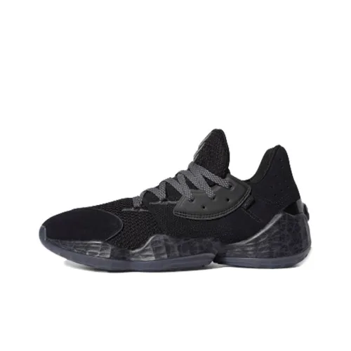 Adidas Harden Vol. 4 GCA Амортизаторы Slip-resistant и устойчивые к истиранию Низкий топ Баскетбольные кроссовки Мужской Черный