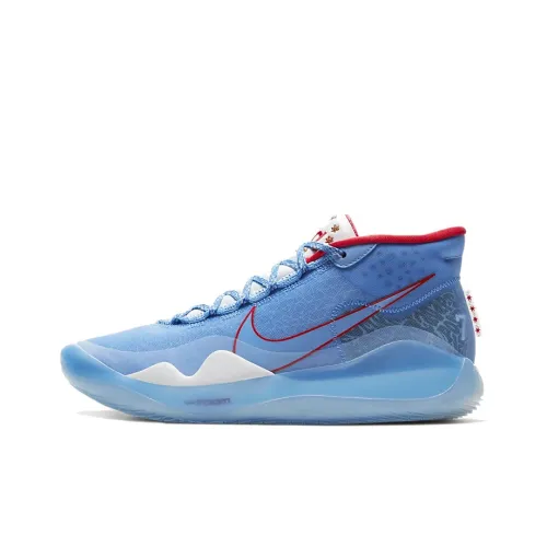 Nike KD 12 Zoom Don C Цвет KD Low Топ Zoom Баскетбольные кроссовки для игры Унисекс Синий Международная версия