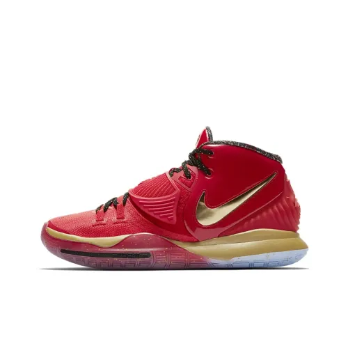 nike Kyrie 6 Trophies EP 2020 All Star MID Топ Баскетбольные кроссовки для игры Унисекс Камень-красный Азиатская версия