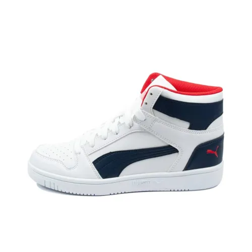 PUMA Rebound Layup High Топ Баскетбольные кроссовки Мужской Черный Белый