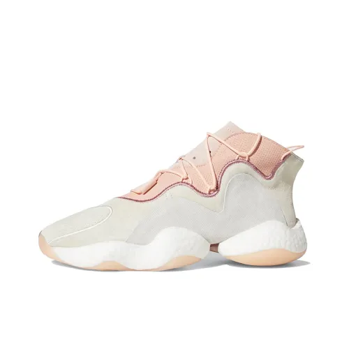 Adidas Originals Crazy BYW 1,0 Tianzu Противоскользящие Устойчивые к истиранию Низкий Топ Баскетбольные Кроссовки Унисекс Серый Розовый Белый
