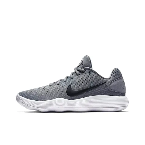 Nike Hyperdunk 2017 Low Топ Баскетбольные кроссовки для игры Мужской Серый черный