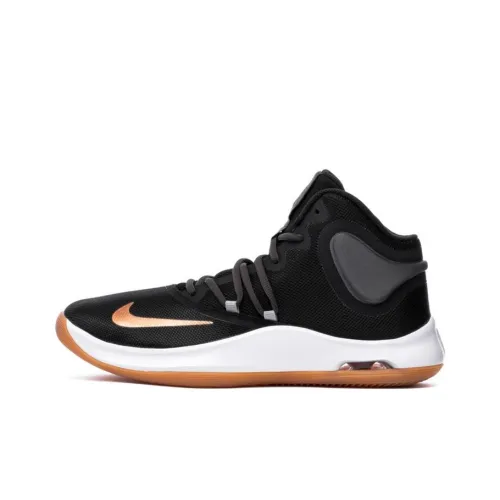 Nike Air Versitile 4 Амортизирующие шоки Slip-resistant MID Топ Баскетбольные кроссовки Мужской Медный цвет