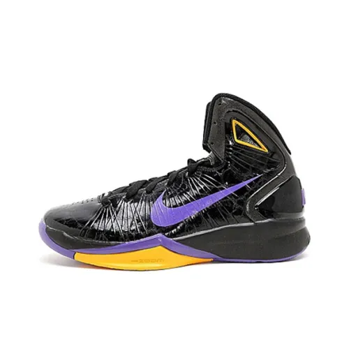 nike Hyperdunk 2010 Амортизаторы Slip-resistant MID Баскетбольные кроссовки Мужской Черный Синий Фиолетовый
