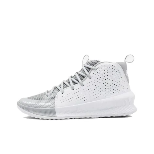 Under Armour Jet MID Баскетбольные кроссовки для игры Мужской Серый Белый
