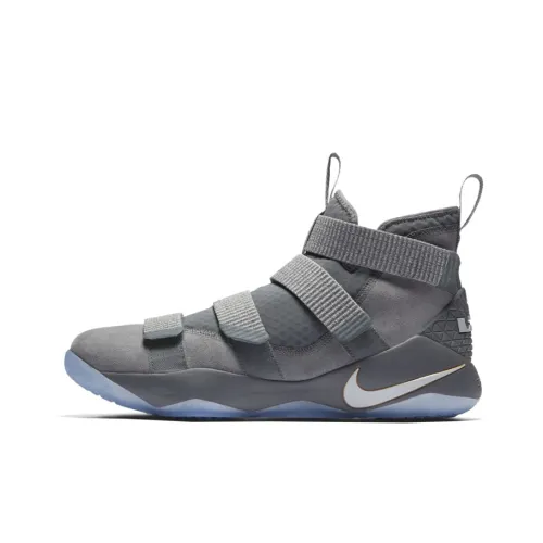 Nike Zoom Soldier 11 LeBron 'Cool Grey' PF James Soldier 11 Амортизация Поддержка Высокий Топ