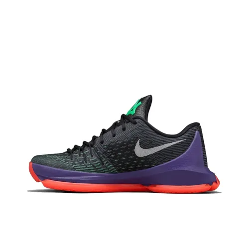 Nike KD 8 Vinary Цвет KD Non Нижняя юбка Легкий Низкий Топ Баскетбольные кроссовки для игры Мужской Черный Фиолетовый