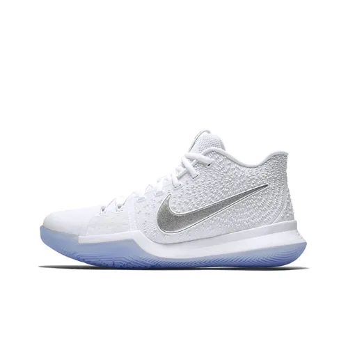 Nike Kyrie 3 Белый Chrome MID Топ Баскетбольные кроссовки для игры Мужской Белый