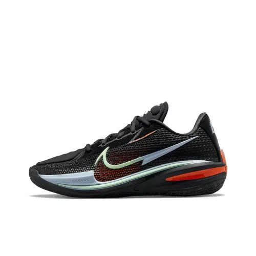 Nike Air Zoom г.T. Cut 1 EP Устойчивый к истиранию Низкий Топ Баскетбольные кроссовки для игры Унисекс Черный Красный Азиатская Версия