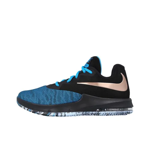 Nike Air Max Infuriate III Low Амортизация Низкий Топ Баскетбольные Кроссовки для Игры Мужской Синий Черный