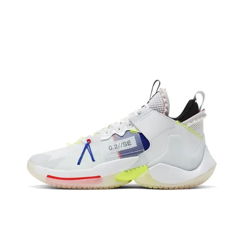 Jordan Why Not Zer0,2 MID Топ Баскетбольные кроссовки для игры Мужской Белый