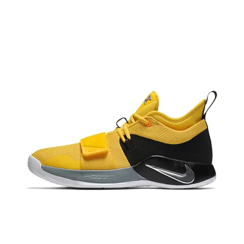 Nike PG 2,5 Амортизация Баланс Низкий Топ Баскетбольные Кроссовки для Игры Мужские Желто-Черные