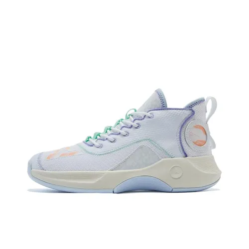 PEAK Шокабассорбер Slip-Resistant MID Топ Баскетбольные кроссовки Мужской Белый