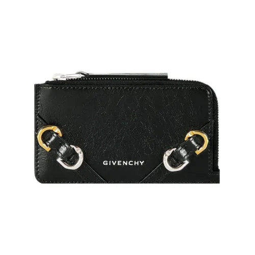 Givenchy Телячья кожа Держатель для карт Женские Черный