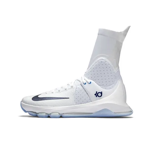 Nike KD 8 ELITE Дом Нескользящий Легкий Высокий Топ Баскетбольные Кроссовки Мужской Белый