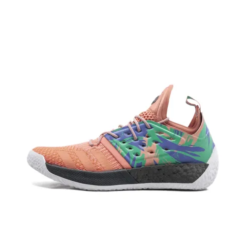 Adidas Harden Vol.2 Low Топ Баскетбольные кроссовки Мужской Розовый зеленый