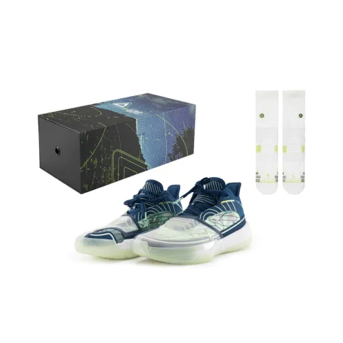 PEAK x UZIS Тайцзи Taichi Triangle противоскользящие и устойчивые к истиранию низкие баскетбольные кроссовки для игры