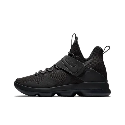 Nike Lebron 14 LMTD EP Anti-slip Легкий MID Баскетбольные кроссовки для игры Мужской Все Черный