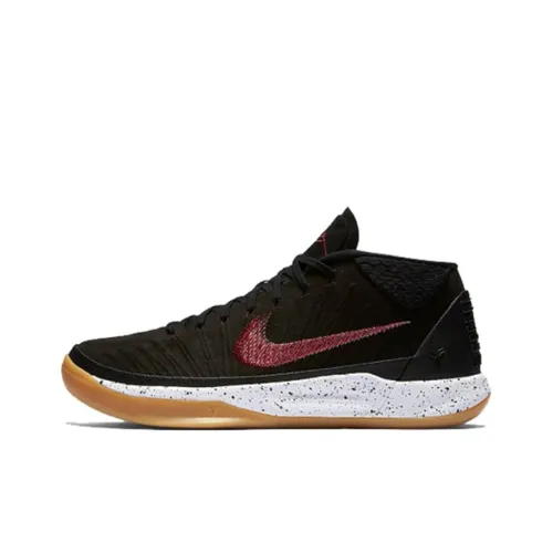 Nike Kobe AD EP Gum Низ Non Нижняя юбка Легкий MID Топ Баскетбольные кроссовки для игры Мужской Черный Красный