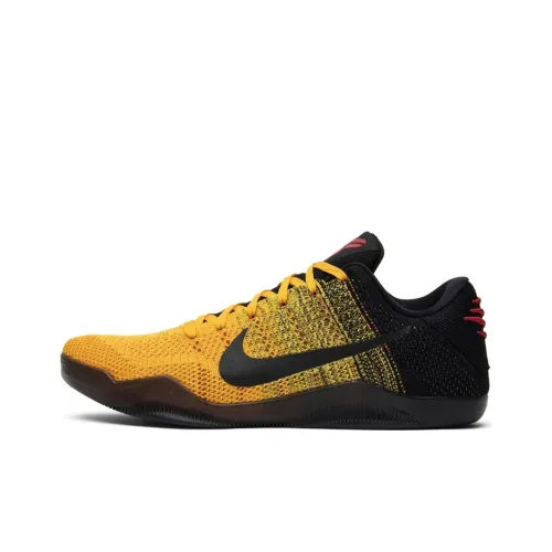 Nike Kobe 11 Elite Low Bruce Lee Low Top Баскетбольные кроссовки для игры Мужской Желтый