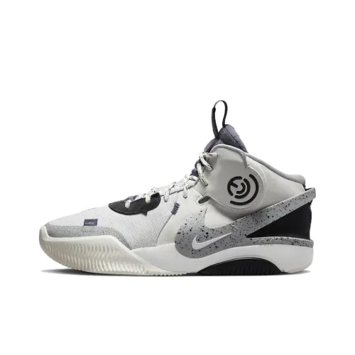 Nike Air Deldon Шокабойеры Slip-resistant Abrasion-resistant MID Топ Баскетбольные кроссовки Мужской Белый Азиатская версия