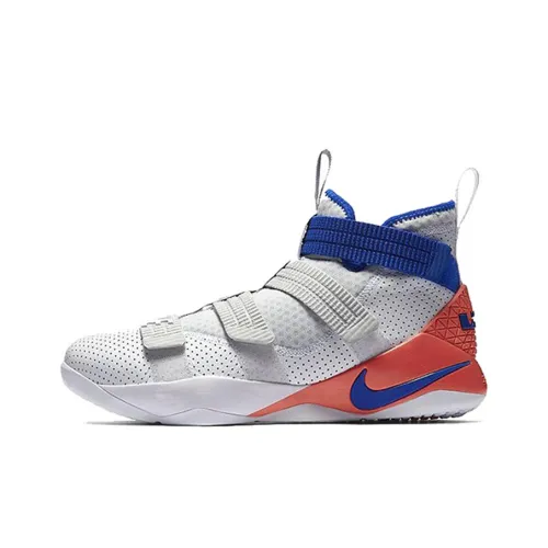 Nike Zoom Soldier 11 LeBron Soldier 11 Ультрамарин Амортизация Легкий MID Топ Баскетбольные кроссовки для игры Мужской