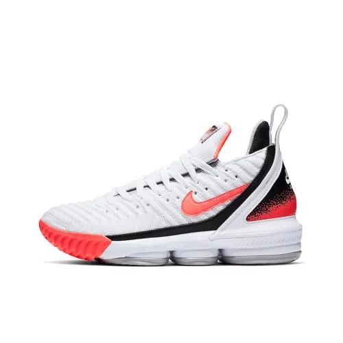 Nike Lebron 16 Hot Лава Lebron 16 Hot Лава Нескользящий Легкий Низкий Топ Баскетбольные кроссовки для игры Мужской Белый Розовый