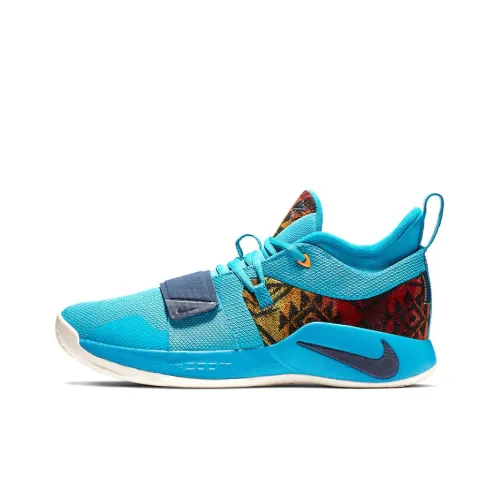 Nike PG 2,5 PENDLETON Pepper Shock Absorbers Slip-resistant MID Баскетбольные кроссовки для игры Мужской Синий