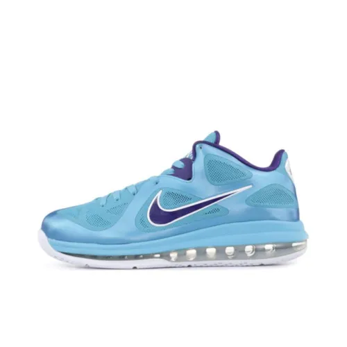 Nike Lebron 9 Low SUMMIT Lake Hornets Нескользящий Легкий Низкий Топ Баскетбольные Кроссовки Мужские Синий Фиолетовый