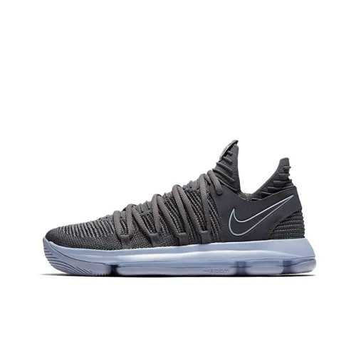 Nike KD 10 Zoom Цвет KD Нескользящий Легкий Низкий Топ Баскетбольные кроссовки для игры Мужской Серый