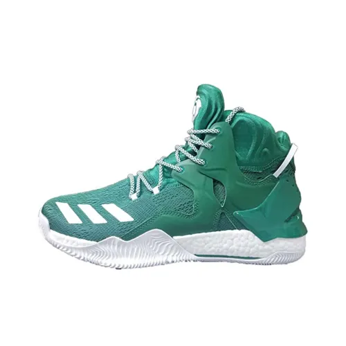 Adidas D Rose 7 Slip-resistant Abrasion-resistant High Top Basketball Shoes Men's Blue White Adidas D Rose 7 Противоскользящие устойчивые к истиранию высокие топы баскетбольные кроссовки мужские синий белый