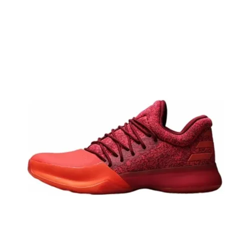 Adidas Harden Vol.1 Красный Glare Shock Absorbers Slip-resistant Low Top Баскетбольные кроссовки Мужской Красный
