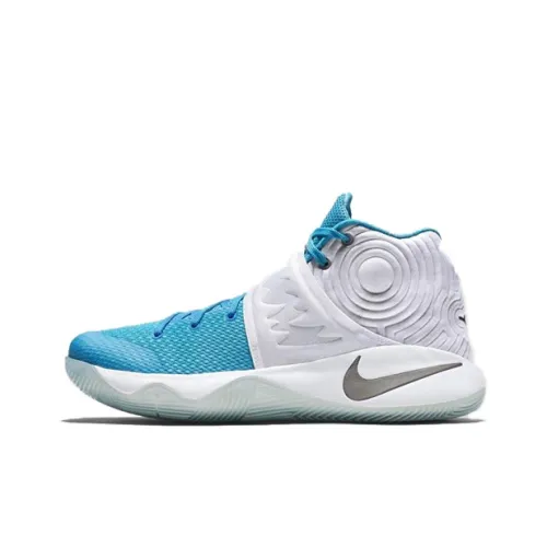Nike Kyrie 2 Slip-Resistant MID Баскетбольные кроссовки Мужские Белый Синий