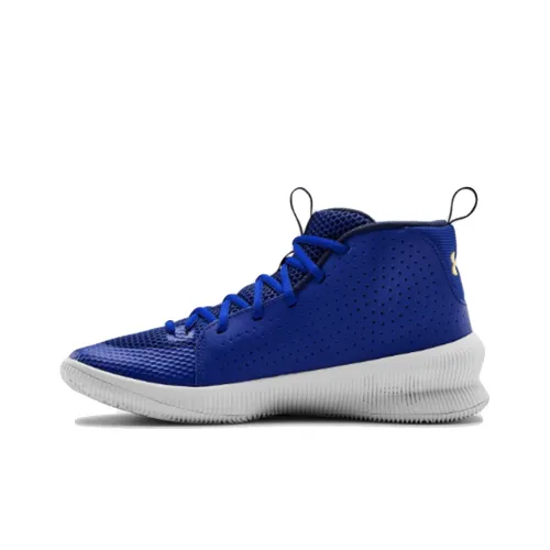 Under Armour Jet Амортизация Высокие Баскетбольные Кроссовки для Игры Мужские Синие