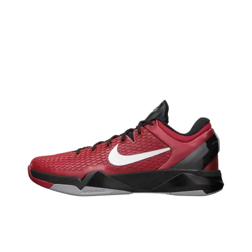 Nike Zoom Kobe 7 Team Bank 'Fitness Red' Нелипкий Легкий Низкий Топ Баскетбольные Кроссовки для Игры Мужской Черный Красный