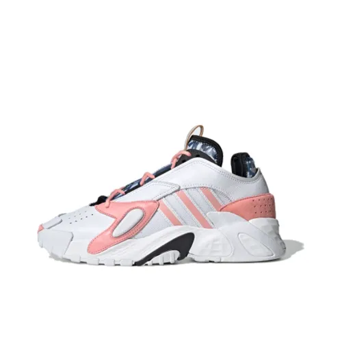 Adidas Originals Streetball Cny Амортизаторы Низкая Юбка Резистентная Низкая Баскетбольная Обувь Женская Белая Розовая