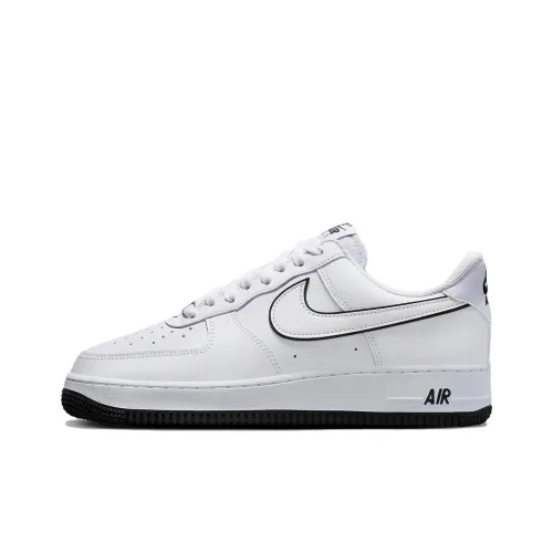 Nike Air FORCE 1 Low Топ Скейтборд Кроссовки Мужские Белый Черный