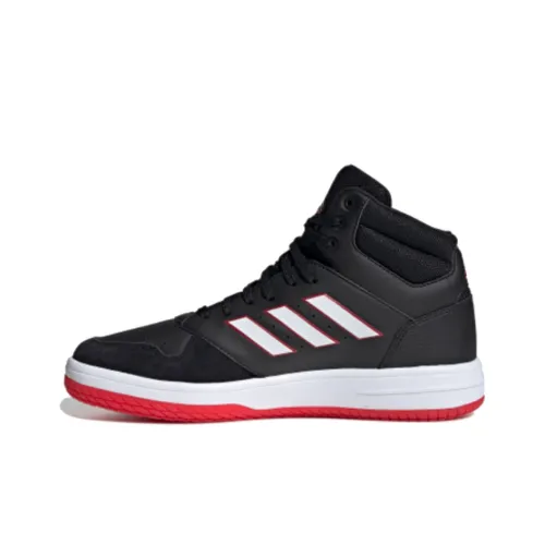 Adidas Neo Gametalker Slip-Resistant Abrasion-Resistant Lightweight MID Basketball Shoes Men's Black Adidas Neo Gametalker Slip-Resistant Abrasion-Resistant Легкий MID Баскетбольные кроссовки Мужские Черные
