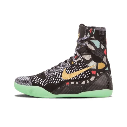 Nike Kobe 9 Elite Kobe 9 All Star Нескользящий Легкий Высокий Топ Баскетбольные Кроссовки для Игры Мужской Черный